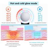  Sạc USB Nhẹ và Blue Light Hot Dụng cụ làm đẹp và lạnh (Đen) 