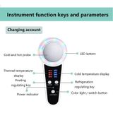  Sạc USB Nhẹ và Blue Light Hot Dụng cụ làm đẹp và lạnh (Đen) 