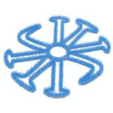  Cưỡi mũ bảo hiểm silicon bên trong pad chống thấm tóc thoáng khí mũ bảo hiểm di động (màu xanh) 