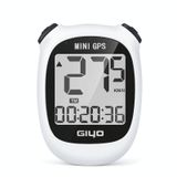  Màn hình LCD Giyo M3 Xe đạp GPS Xe đạp Máy tính không dây Đường xe đạp Velocimeter (Trắng) 