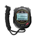 YS Electronic Showwatch Timer Huấn luyện chạy bộ chạy, Phong cách: YS-810 10 Memories (Đen) 