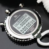  YS Metal Stopwatch 3 Hàng Hiển thị Chạy Đào tạo Đồng hồ bấm giờ điện tử, Phong cách: YS-510 10 Ký ức 