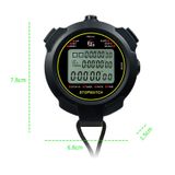  YS Stopwatch Hẹn giờ Đào tạo Cờ chơi cạnh tranh Thể hình, Phong cách: YS-710 10 ký ức (Đen) 