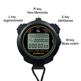  YS Stopwatch Hẹn giờ Đào tạo Cờ chơi cạnh tranh Thể hình, Phong cách: YS-710 10 ký ức (Đen) 