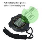  YS Stopwatch Hẹn giờ Đào tạo Cờ chơi cạnh tranh Thể hình, Phong cách: YS-710 10 ký ức (Đen) 