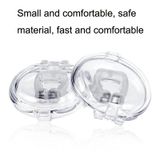  10 PCS Mini di động Silicone Snooring Snooring Stopper (trong suốt) 