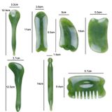  7PCS/Đặt thanh khuôn mặt thanh mặt thanh mặt, hình dạng, hình dạng: màu xanh lá cây 