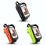  Túi đi xe đạp phía trước Túi phía trước TPU Hard Shell cưỡi chùm tia phía trước (màu xanh lá cây huỳnh quang) 