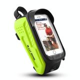  Túi đi xe đạp phía trước Túi phía trước TPU Hard Shell cưỡi chùm tia phía trước (màu xanh lá cây huỳnh quang) 