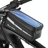 WEST BIKING 7 inch Xe đạp leo núi Điện thoại di động Màn hình cảm ứng Túi chùm phía trước (Đen) 
