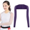  Áo khoác chống nắng Golf Áo choàng thể thao ngoài trời Đạp xe Ice Silk Một từ Tay áo Raglan, Kích thước: Một mã (Màu tím đậm) 