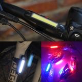  2 PCS LED có thể sạc lại Đèn cảnh báo xe đạp Dải đèn (Ánh sáng trắng OPP) 
