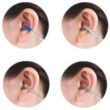  2 gói Bộ lưu trữ xi lanh đẩy-kéo Bộ muỗng tai nghe, Đặc điểm kỹ thuật: 6 CÁI / Bộ Màu vàng 