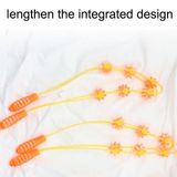  3PCS Nhựa lưng Kéo Vai Thắt lưng Quay lại Máy mát xa bằng tay Con lăn, Kiểu dáng: Ba bánh xe (Màu vàng) 