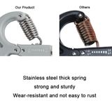  5-60KG Tay cầm có thể điều chỉnh Sức mạnh Cổ tay Máy tập thể dục Cổ tay Màu cam Đen 