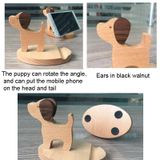  Giá đỡ điện thoại di động bằng gỗ Beech Giá đỡ điện thoại di động lười biếng, Phong cách: Con chó con 
