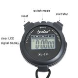  XINLOO XL-011 Hiển thị Đồng hồ bấm giờ bộ nhớ đơn Chạy bộ hẹn giờ điện tử luyện tập thể dục (Đen) 