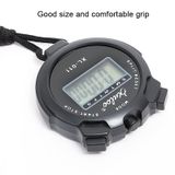  XINLOO XL-011 Hiển thị Đồng hồ bấm giờ bộ nhớ đơn Chạy bộ hẹn giờ điện tử luyện tập thể dục (Đen) 