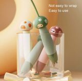  T004 Phim hoạt hình Dây trượt học sinh có thể điều chỉnh silicone, Kiểu dáng: Dây tre hạt mềm (Màu cam) 