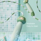  T004 Phim hoạt hình Dây trượt học sinh có thể điều chỉnh silicone, Kiểu dáng: Dây PVC (Màu nâu) 