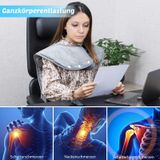  Bảo vệ vai được sưởi ấm Bảo vệ cổ Bảo vệ bằng điện Khăn choàng sưởi ấm Chăn điện EU Plug (Xám đậm) 