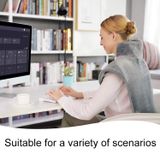  Bảo vệ vai sưởi ấm Bảo vệ cổ Bảo vệ điện Khăn choàng sưởi ấm Chăn điện US Plug (Xám đậm) 