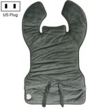  Bảo vệ vai sưởi ấm Bảo vệ cổ Bảo vệ điện Khăn choàng sưởi ấm Chăn điện US Plug (Xám đậm) 