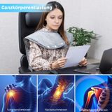  Bảo vệ vai được sưởi ấm Bảo vệ cổ Bảo vệ bằng điện Khăn choàng sưởi điện Chăn điện AU phích cắm (Xám đậm) 