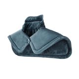  Khăn choàng giữ nhiệt bằng điện trên lưng và cổ phích cắm của Vương quốc Anh (Xám đậm) 