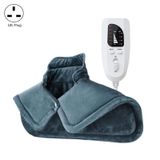  Khăn choàng giữ nhiệt bằng điện trên lưng và cổ phích cắm của Vương quốc Anh (Xám đậm) 