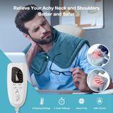  Khăn choàng giữ nhiệt bằng điện trên lưng và cổ phích cắm AU (Xám đậm) 