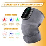  Liệu pháp sưởi ấm bằng điện Đầu gối Máy mát xa Rung Đệm đầu gối (Xám) 