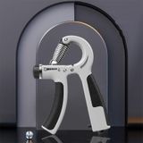  Máy tập thể dục Máy tập sức bền cánh tay Máy kéo tay nắm ngón tay Máy tập sức bền Nắp cao su-Xám 