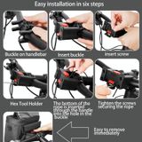  Bánh xe UP 4,5L Túi trước cho xe đạp đa chức năng, Kiểu dáng: Màu xám đậm thông thường 