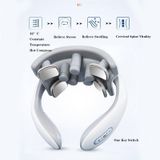  H88 Máy mát xa bốn đầu và vai Rung Máy nén nóng Dụng cụ vật lý trị liệu (Trắng) 