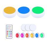  3 đèn 1 điều khiển từ xa Đèn ngủ 13 màu RGB Đèn tủ có thể điều chỉnh ánh sáng hồng ngoại 