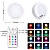  6 đèn 2 điều khiển từ xa Đèn ngủ 13 màu RGB Đèn tủ có thể điều chỉnh ánh sáng hồng ngoại 