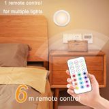  6 đèn 2 điều khiển từ xa Đèn ngủ 13 màu RGB Đèn tủ có thể điều chỉnh ánh sáng hồng ngoại 