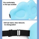  Mặt nạ mắt 3D Cloud Ice Silk Slow Rebound Memory Foam Sleep Comfort Eye Mask (Tím) 