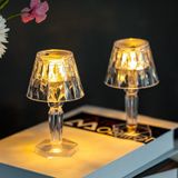  2 PCS 1.5V Diamond Ambience Đèn bàn LED Crystal Night Light, Spec: Chụp đèn 