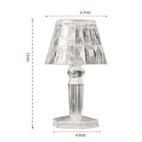  2 PCS 1.5V Diamond Ambience Đèn bàn LED Crystal Night Light, Spec: Chụp đèn 