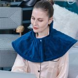  Miếng đệm vai Flannel làm nóng bằng Graphene, Thông số kỹ thuật: Phích cắm EU (Xanh hồ) 