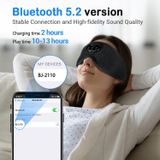  White Noise Bluetooth 5.2 Mặt nạ mắt 3D Âm nhạc không dây Tai nghe ngủ có chức năng hẹn giờ (Màu đen) 