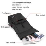  HAOSHUAI 810 Men Simple Leisure Travel Bag Computer Backpack (Màu đen) 