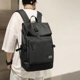  HAOSHUAI 810 Men Simple Leisure Travel Bag Computer Backpack (Màu đen) 
