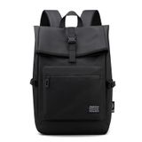  HAOSHUAI 810 Men Simple Leisure Travel Bag Computer Backpack (Màu đen) 