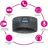  Music Headband Bluetooth Eye Mask Yoga Running Tai nghe ngủ (Màu hồng) 