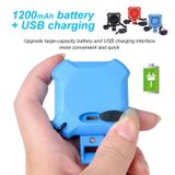  Xe đạp 2 trong 1 Chuông 140db 4 Đèn Đèn xe đạp Còi xe đạp Báo động 5 âm thanh (Màu xanh da trời) 