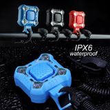  Xe đạp 2 trong 1 Chuông 140db 4 Đèn Đèn xe đạp Còi xe đạp Báo động 5 âm thanh (Màu xanh da trời) 