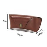  E5521 Hộp đựng kính bằng da mềm PU phong cách cổ điển đơn giản, Màu sắc: Xanh lục 